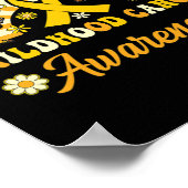 Childhood Cancer Awareness In September We Wear Go Poster (Hoek)