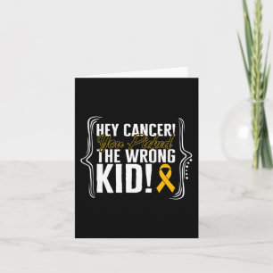 Childhood Cancer Awareness Kind Warrior Ribbon Str Kaart