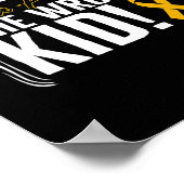 Childhood Cancer Awareness Kind Warrior Ribbon Str Poster (Hoek)