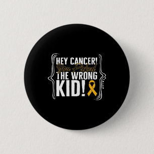 Childhood Cancer Awareness Kind Warrior Ribbon Str Ronde Button 5,7 Cm
