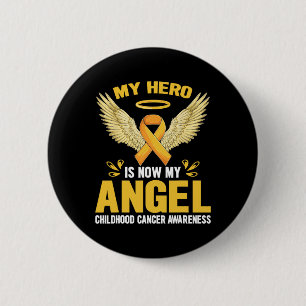 Childhood Cancer Awareness Maand Mijn held is nu m Ronde Button 5,7 Cm