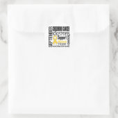 Childhood Cancer Awareness Maand Tribute Ronde Sticker (Tas)