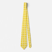 Childhood Cancer Awareness Plaid Gold Ribbon Stropdas (Voorkant)