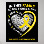 Childhood Cancer Awareness Products Gifts Boys Gir Poster (Voorkant)