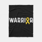 Childhood Cancer Awareness Ribbon Warrior  Fleece Deken (Voorkant)