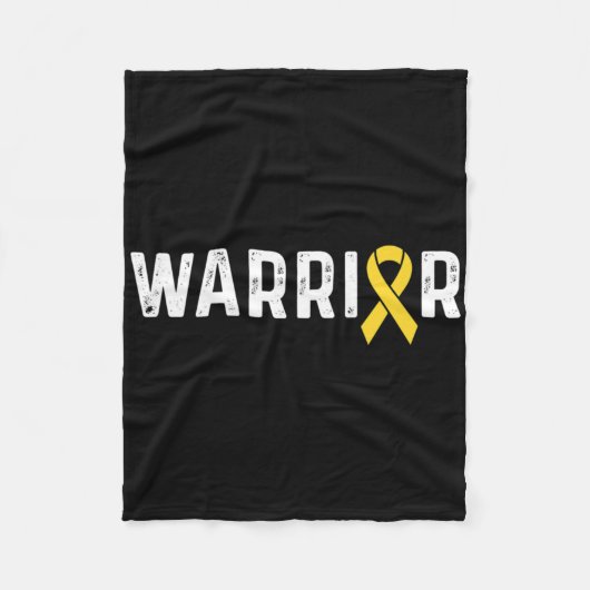 Childhood Cancer Awareness Ribbon Warrior  Fleece Deken (Voorkant)