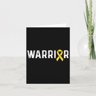Childhood Cancer Awareness Ribbon Warrior Kaart