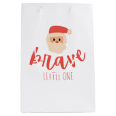 childhood cancer brave Christmas Santa Gift Bag Medium Cadeauzakje (Voorkant)