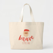 childhood cancer brave Christmas Santa  Grote Tote Bag (Voorkant)