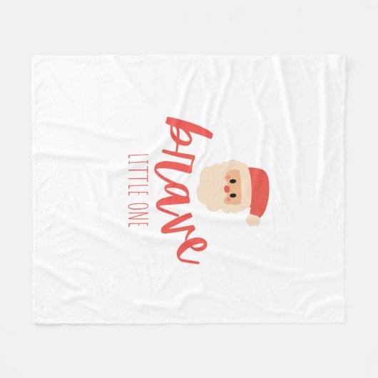 childhood cancer Christmas Santa Fleece Blanket (Voorkant (Horizontaal))