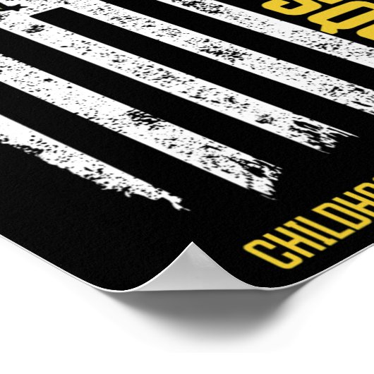 Childhood Cancer Support Squad Childhood Cancer Aw Poster (Hoek)