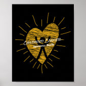 Childhood Cancer Survivor - Childhood Cancer Aware Poster (Voorkant)