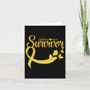 Childhood Cancer Survivor Lint Butterfly Awarene Kaart