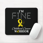Childhood Cancer Warrior I'm Fine  Muismat (Met muis)