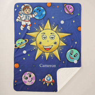 Childhood Dreams Sherpa Blanket, Large 60X 80 Deken