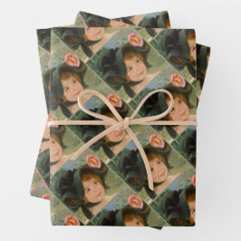 Childhood in a garden - Mary Cassatt Inpakpapier Vel