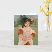 Childhood in a garden - Mary Cassatt Kaart (Gele Bloem)