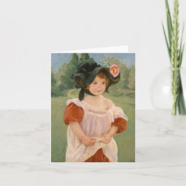 Childhood in a garden - Mary Cassatt Kaart