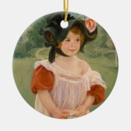 Childhood in a garden - Mary Cassatt Keramisch Ornament
