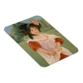 Childhood in a garden - Mary Cassatt Magneet (Rechterzijde)