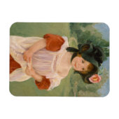 Childhood in a garden - Mary Cassatt Magneet (Horizontaal)