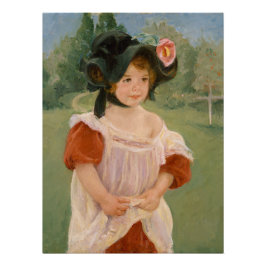 Childhood in a garden - Mary Cassatt Perfect Poster