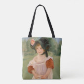 Childhood in a garden - Mary Cassatt Tote Bag (Achterkant)