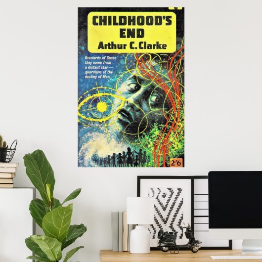 Childhoods End Arthur C Clarke Poster (Thuiskantoor)