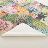 Childish Forest: Schattigee Waterverf achtergrond. Sherpa Deken (3/4)