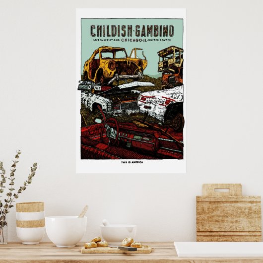 Childish Gambino Chicago Final Main Poster (Keuken)