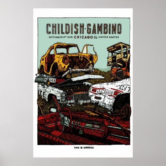 Childish Gambino Chicago Final Main Poster (Voorkant)