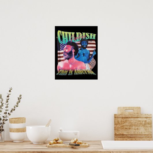 Childish Gambino Poster (Keuken)
