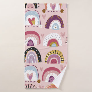 Childish seamless pattern with abstract hand drawn badhanddoek