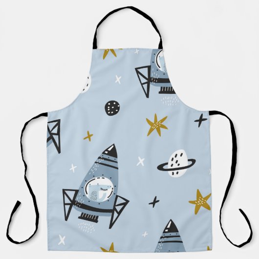 Childish seamless pattern with hand drawn space el schort (Voorkant)
