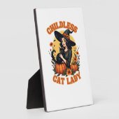 Childless cat lady witch - funny witchy black cat  fotoplaat (Zijkant)