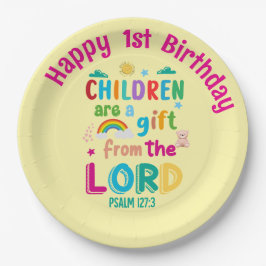 "Children Are a Gift from the Lord" Custom (Cream) Papieren Bordje