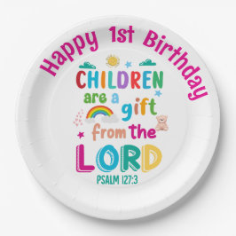 "Children Are a Gift from the Lord" Custom Papieren Bordje