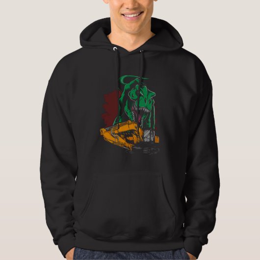Children Back To School Schoolchild Tractor And Di Hoodie (Voorkant)