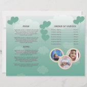 Children Funeral Program Template (Achterkant)
