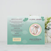 Children Funeral Program Template (Staand voorkant)