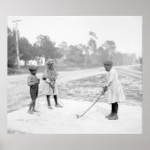 Children Golfing, 1905 Poster (Voorkant)