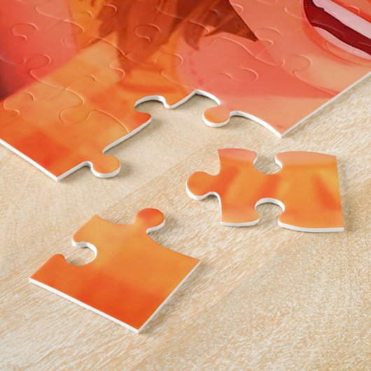 Children Having Fun Together on a 30 Piece Puzzle Legpuzzel (Zijkant)