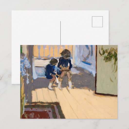 Children in a Room, 1909 by Edouard Vuillard Briefkaart (Voorkant / Achterkant)