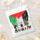 Children of Gaza Painting Palestine Flag  Bedankzakje (Geknipt)