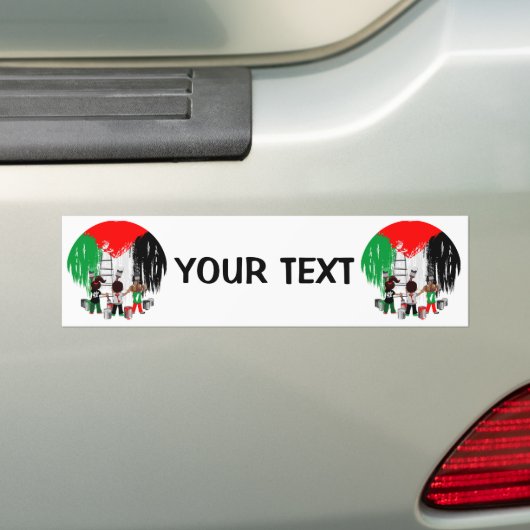 Children of Gaza Painting Palestine Flag  Bumpersticker (Op auto)