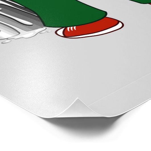 Children of Gaza Painting Palestine Flag  Foto Afdruk (Hoek)