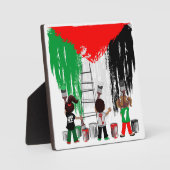 Children of Gaza Painting Palestine Flag  Fotoplaat (Voorkant)