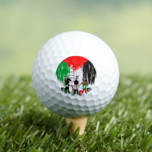 Children of Gaza Painting Palestine Flag  Golfballen (Insitu Shirt)