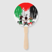 Children of Gaza Painting Palestine Flag  Handwaaier (Achterkant)