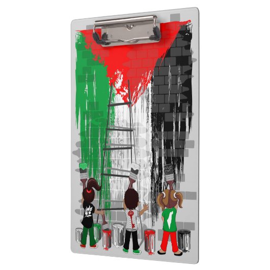 Children of Gaza Painting Palestine Flag  Klembord (Links)
